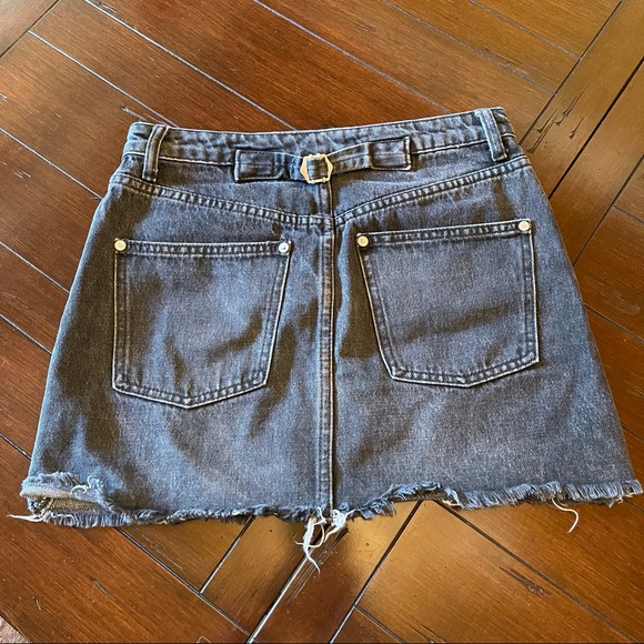 Free People Black Jean Mini Skirt - Picture 6 of 9
